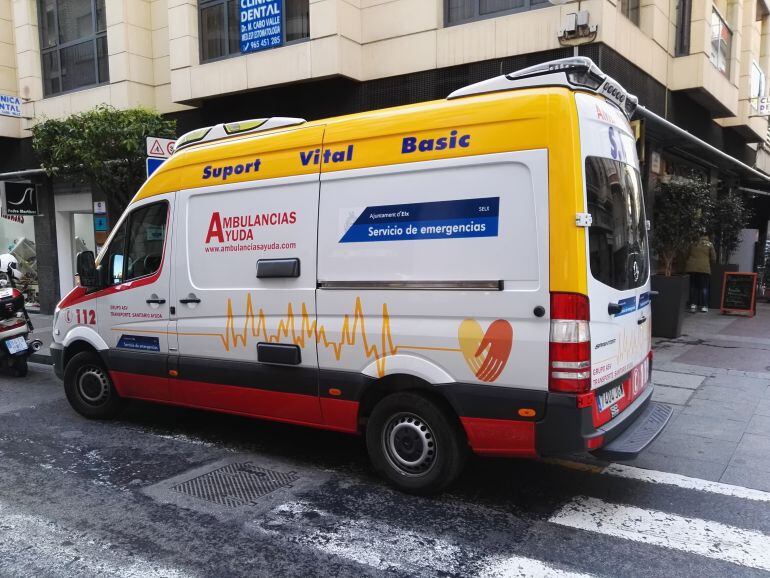 Imagen de la ambulancia del Ayuntamiento