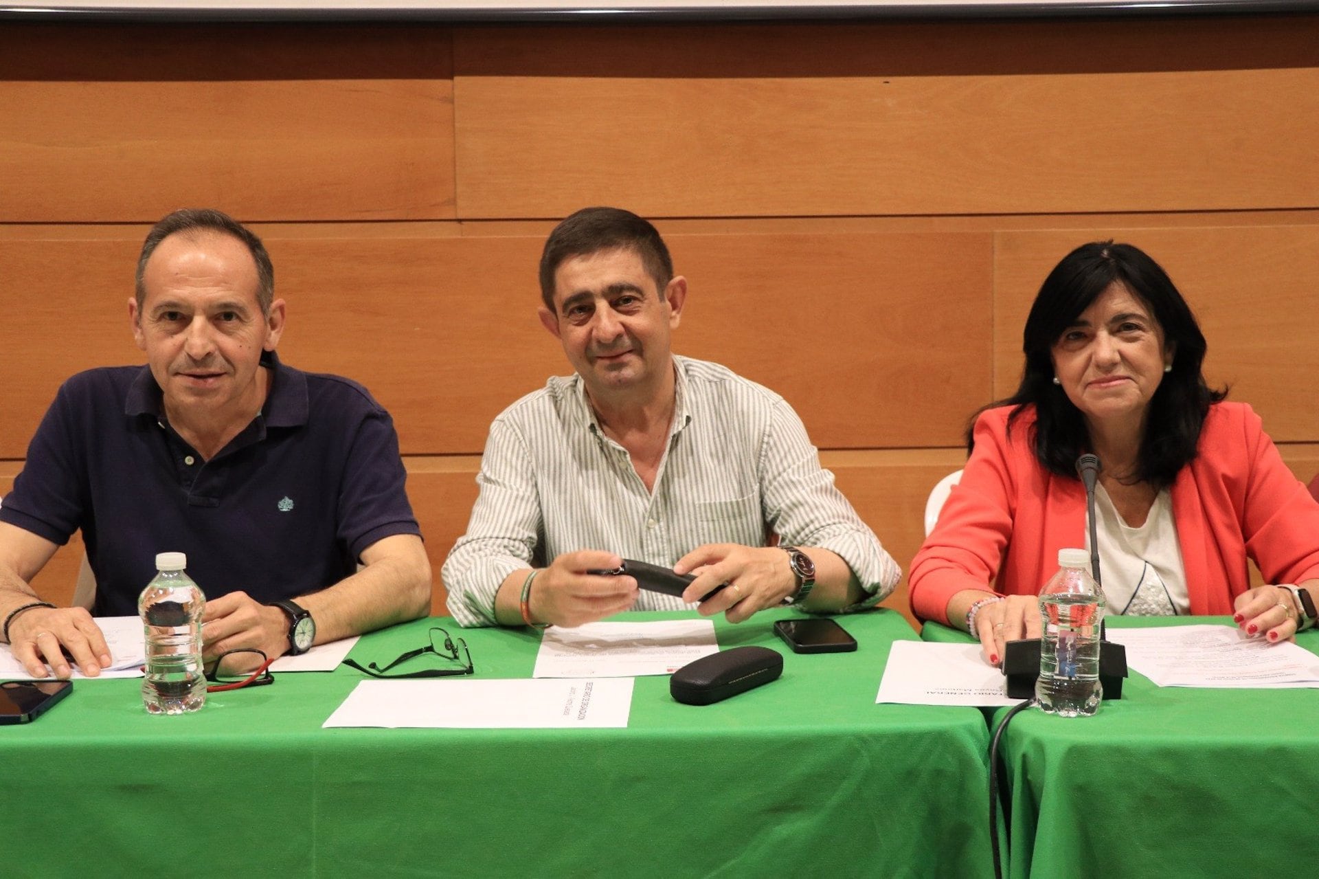 Jacinto Viedma, Francisco Reyes y Francisca Medina en el Comité Provincial - PSOE JAÉN