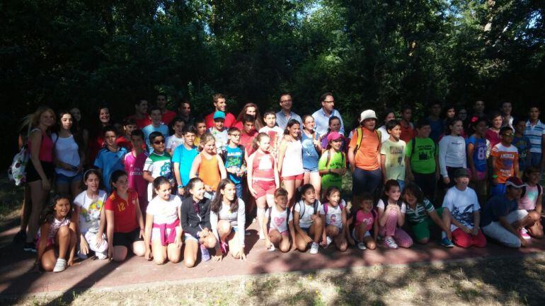 Despedida del primer turno de campamento