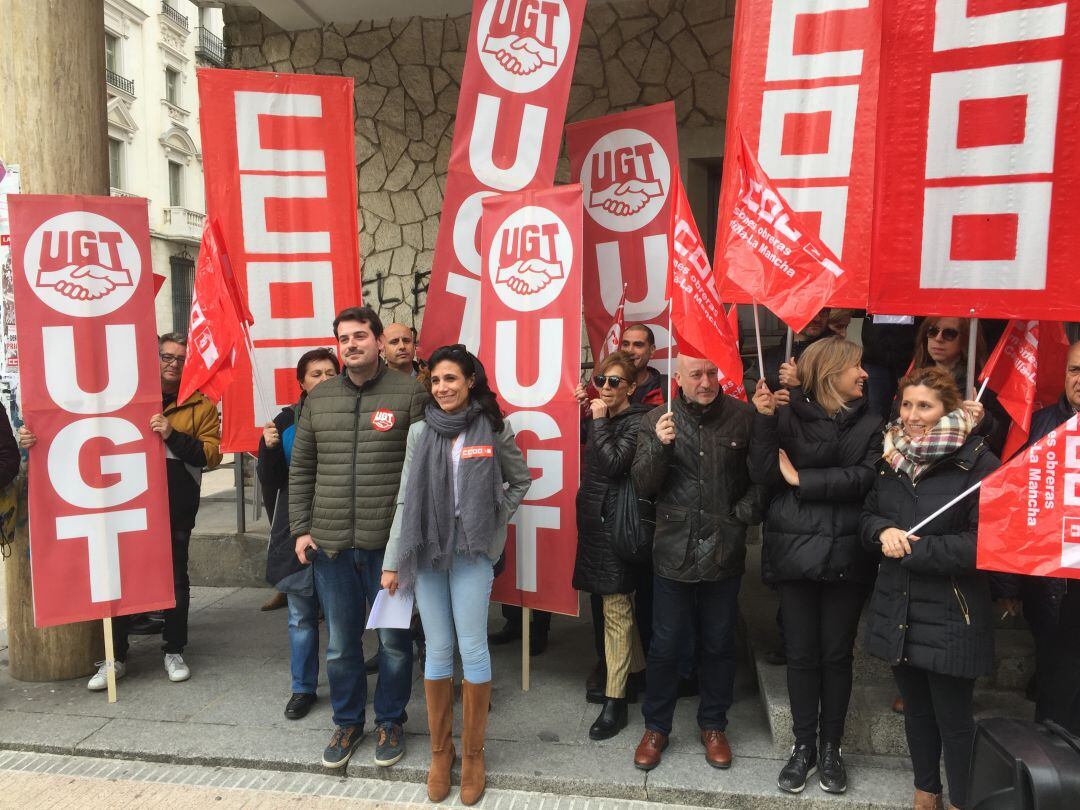 Concentración sindical por el Día de la Seguridad y Salud Laboral