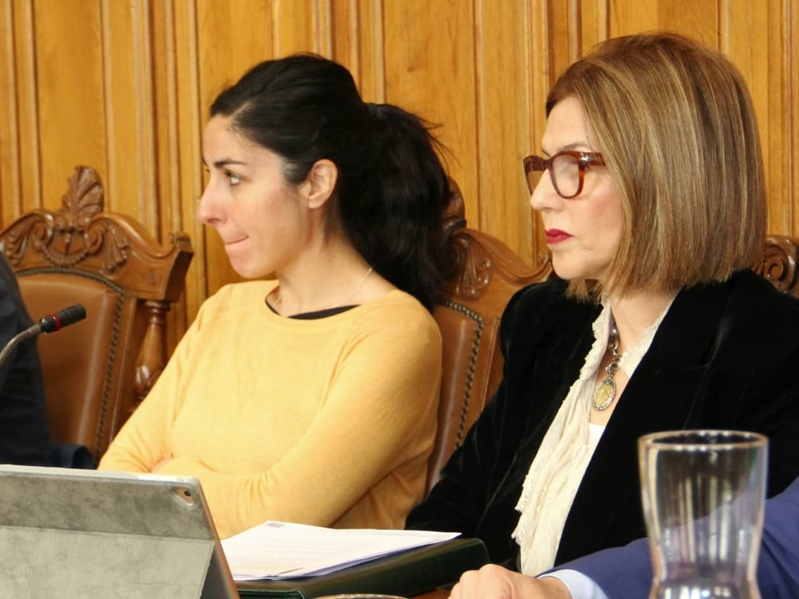 Grupo municipal de ¡Vamos Palencia! en el Ayuntamiento de Palencia, Marta Font y Maribel Contreras