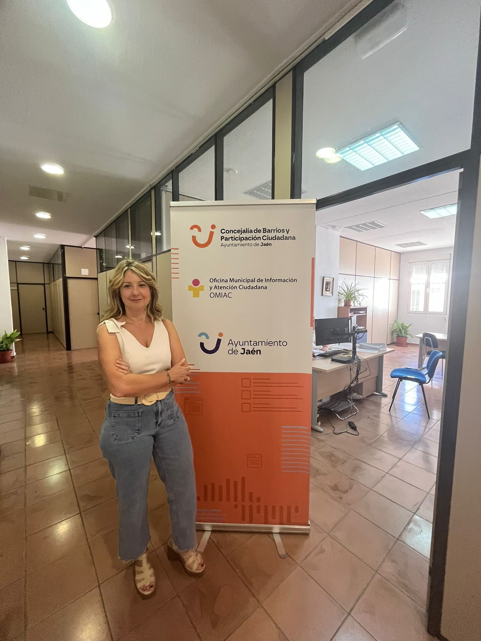 La concejala Maribel López, en la OMIAC.