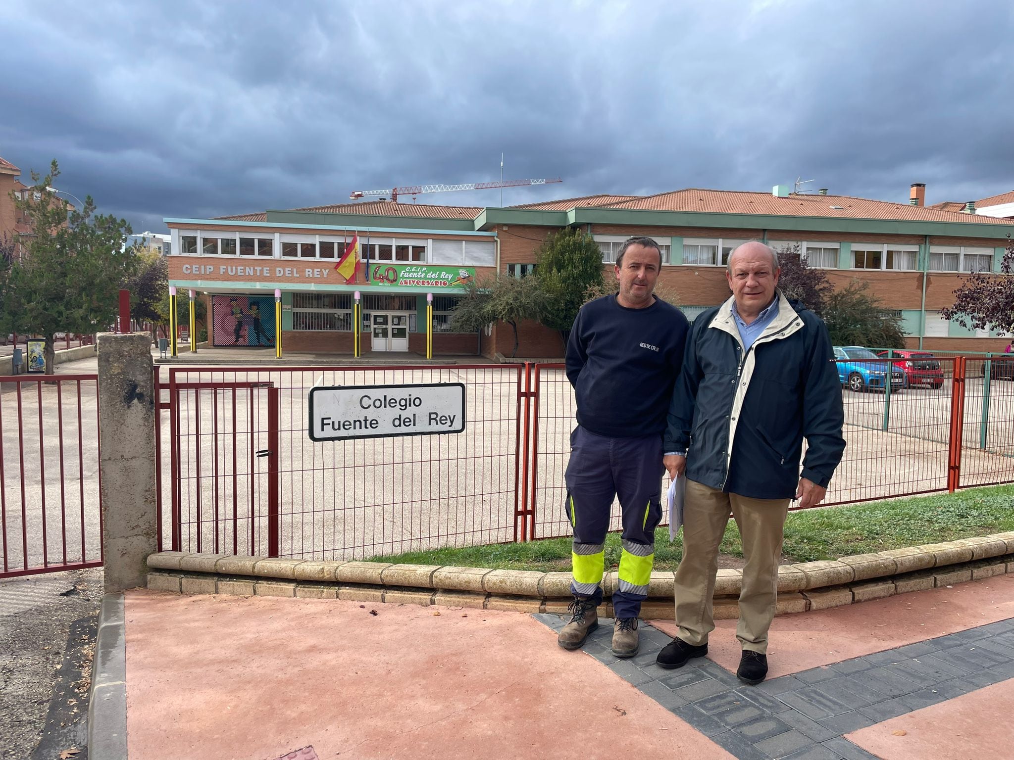 Ángel Sáinz y David Ortega, responsables de Red de Calor de Soria