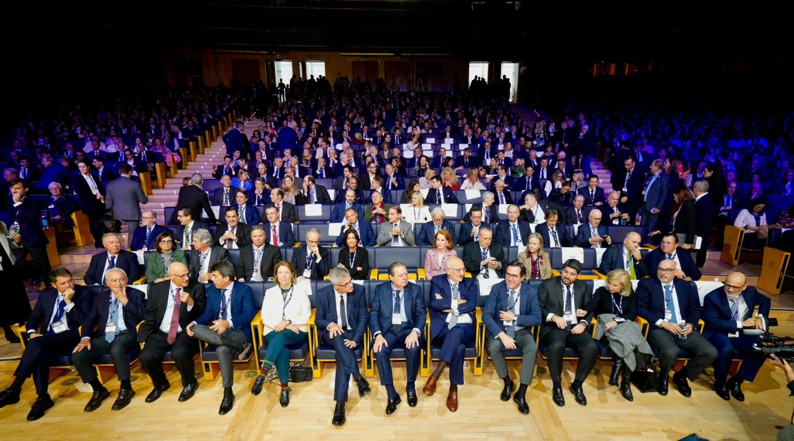 Empresarios de la Comunitat Valenciana participan en el acto &#039;Quiero Corredor&#039; de este jueves en Madrid.