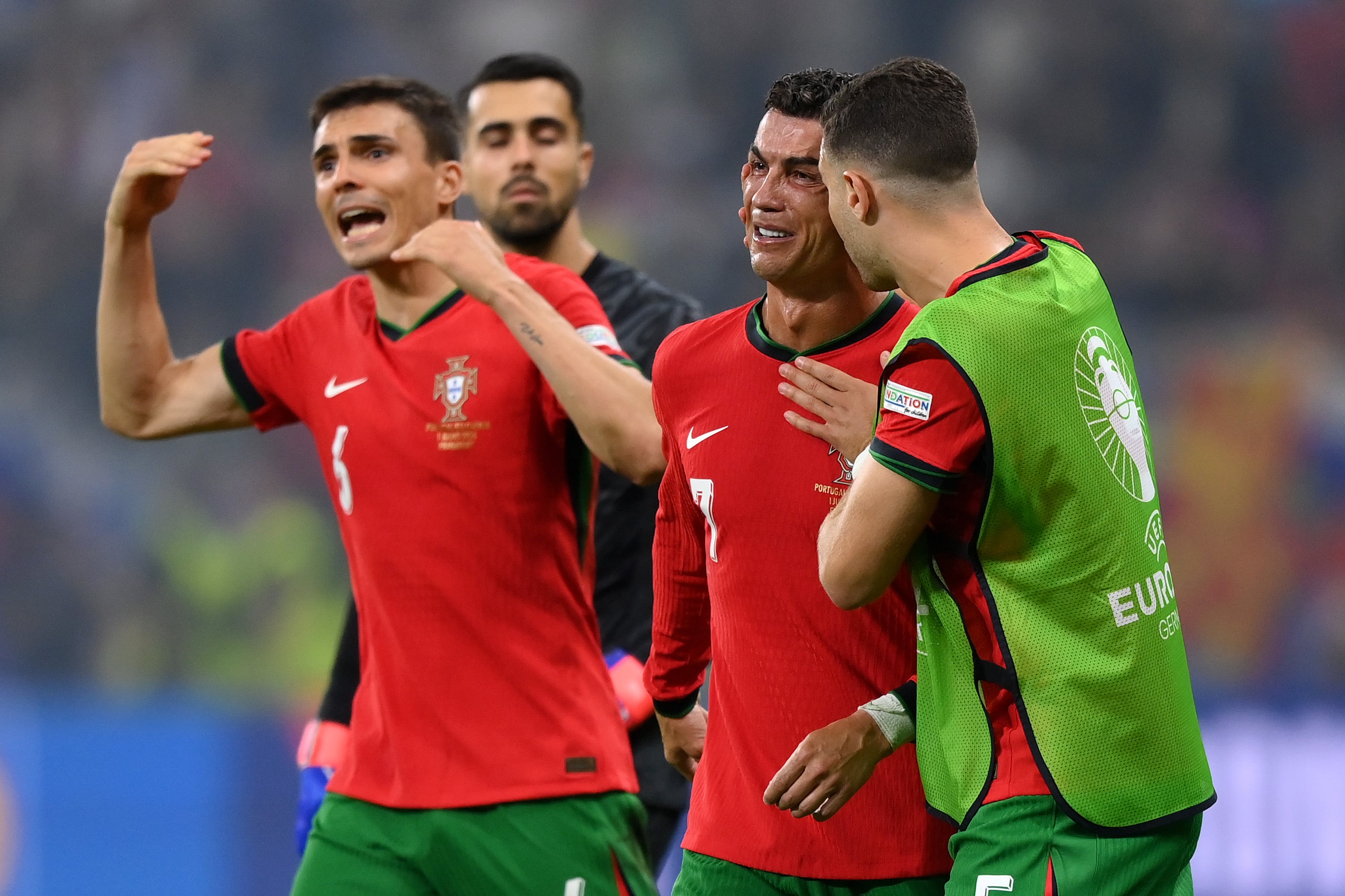 Cristiano Ronaldo rompió a llorar tras fallar un penalti.