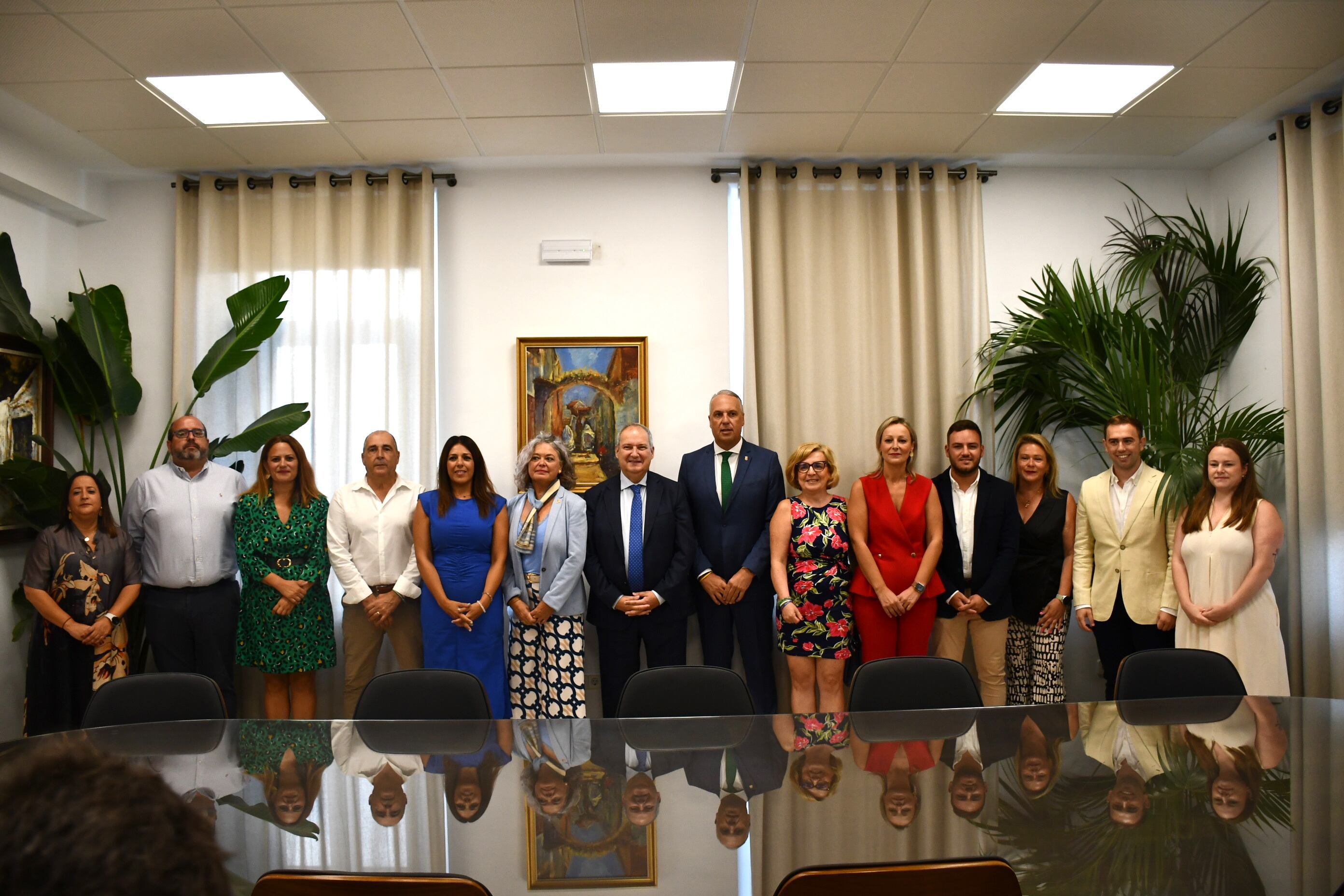 Visita de Jordi Hereu al Ayuntamiento de San Roque