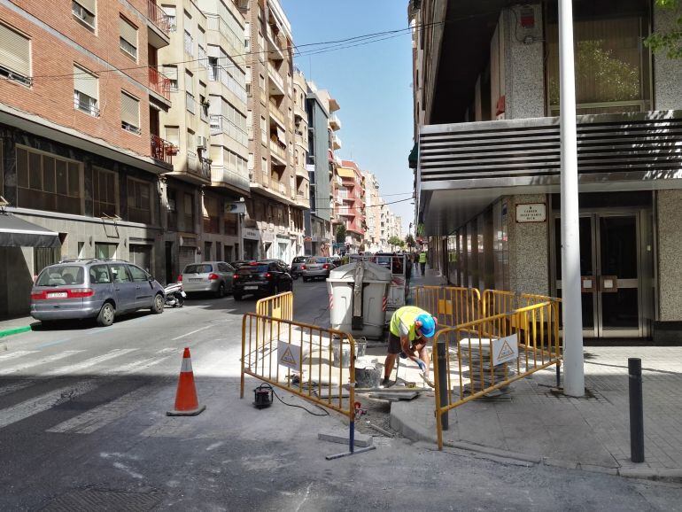 Obras calle Doctor Caro