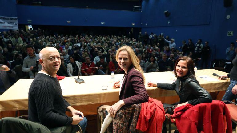 Odón Elorza, Zaida Cantera y Mari Luz Martínez Seijo