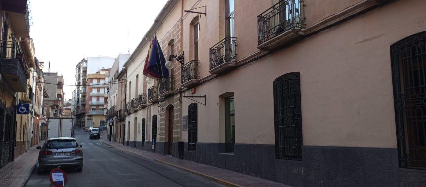 Calle cortada por obras