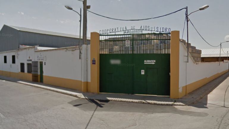 Cooperativa de ajos donde ha ocurrido el accidente.