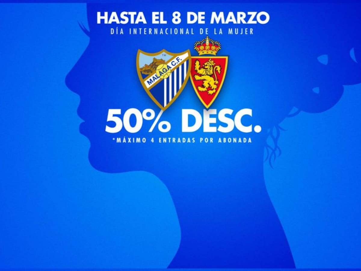 Las abonadas del Málaga estrellas el domingo ante el Zaragoza