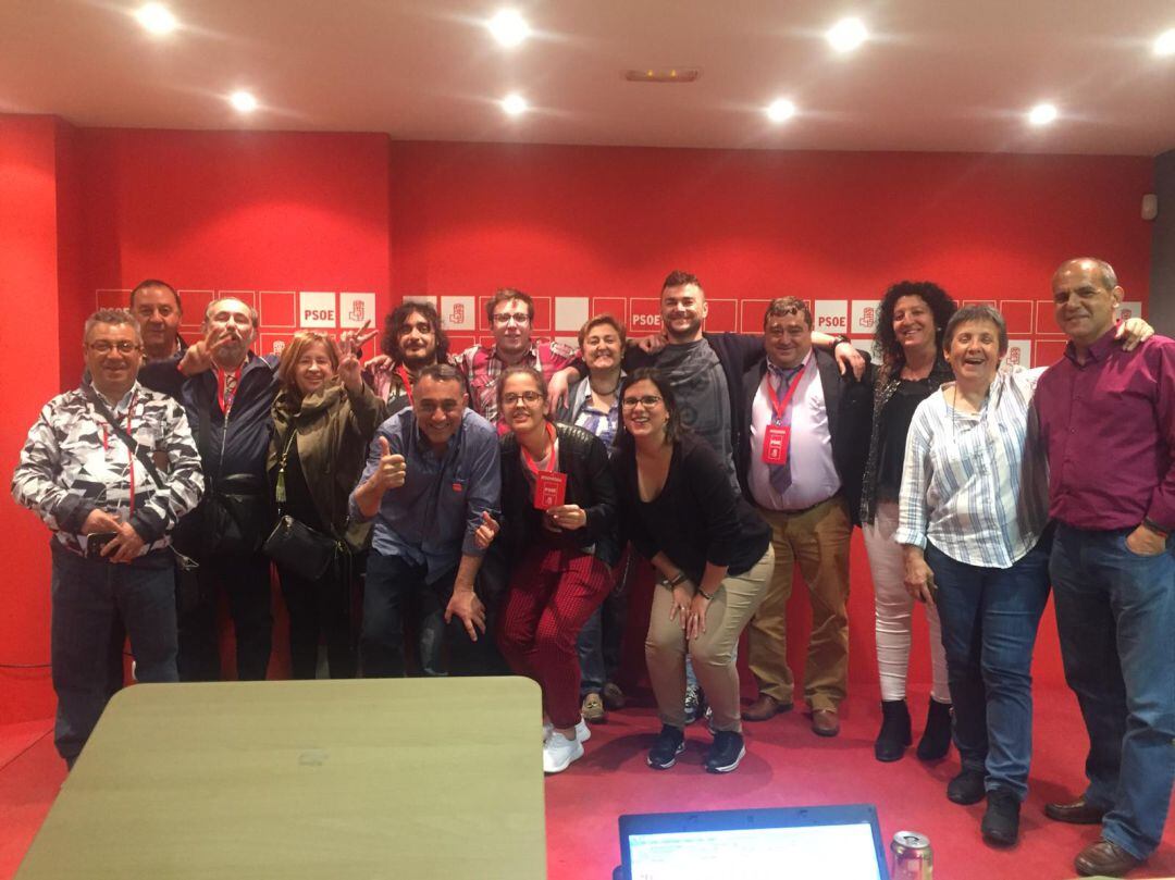 El Partido Socialista se mostraba satsfecho de los resultados obtenidos en la noche electoral