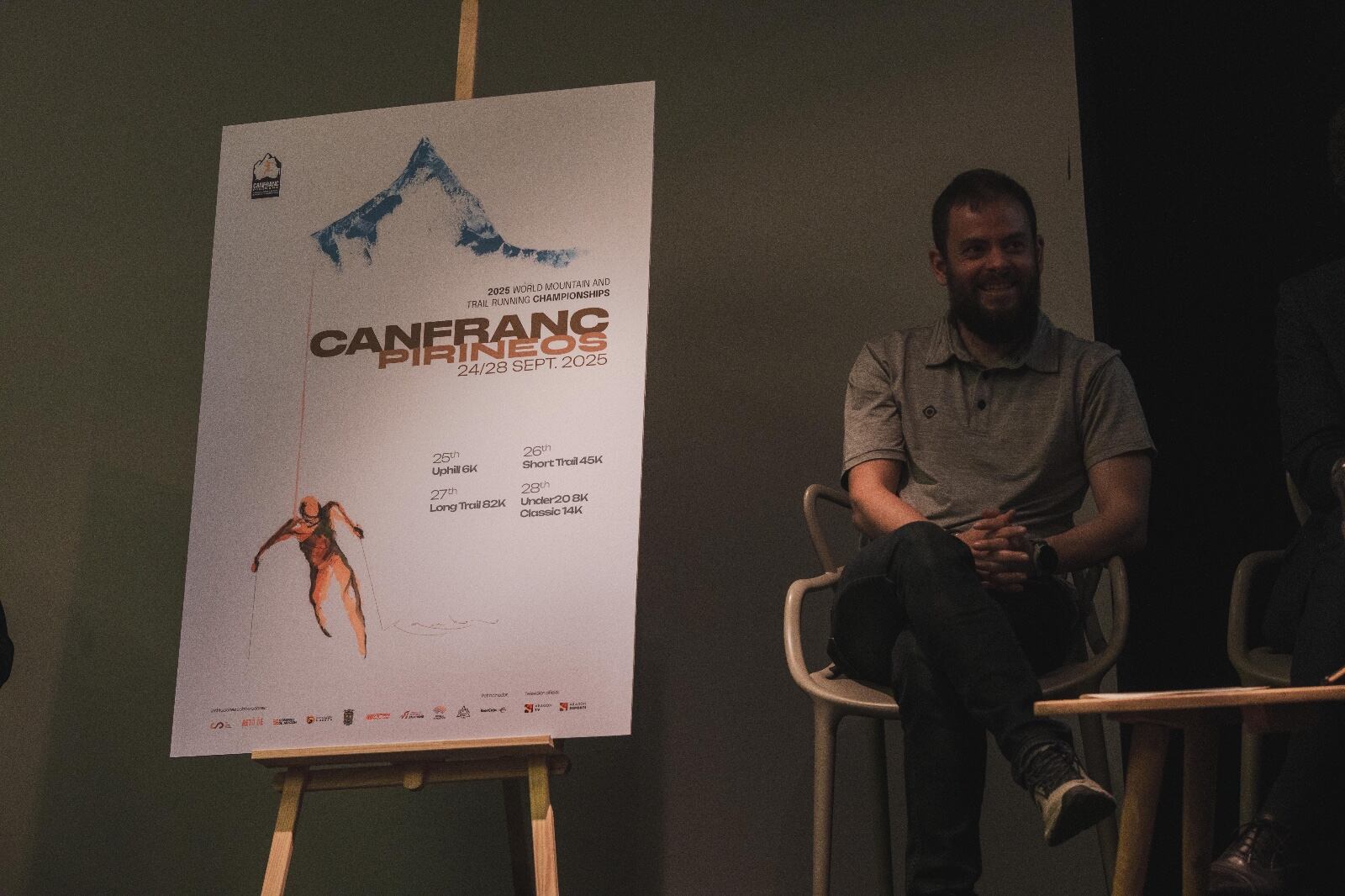 Ricardo Montoro autor del cartel del campeonato del mundo en Canfranc