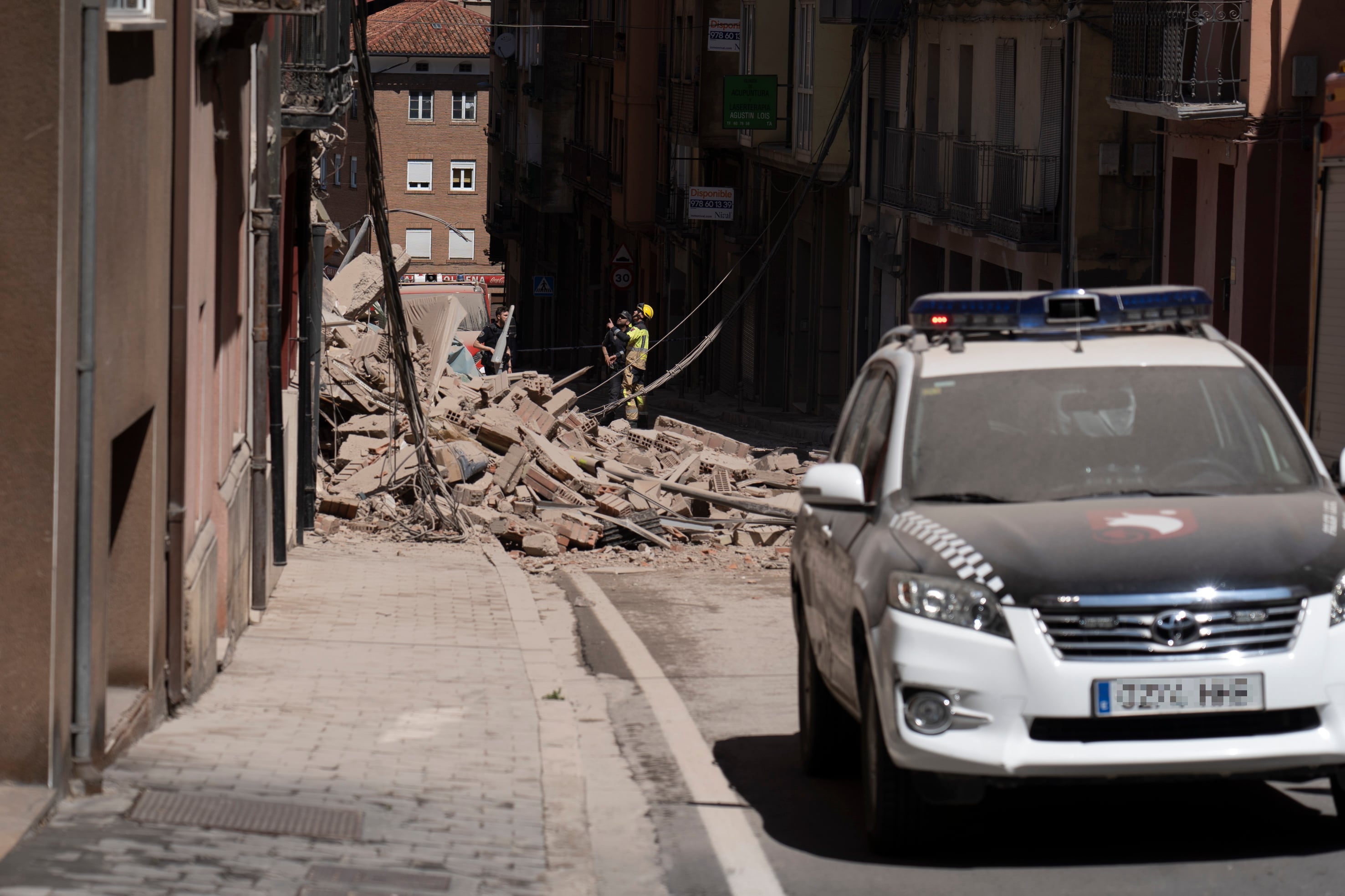 Imagen de archivo del derrumbe del edificio de Teruel