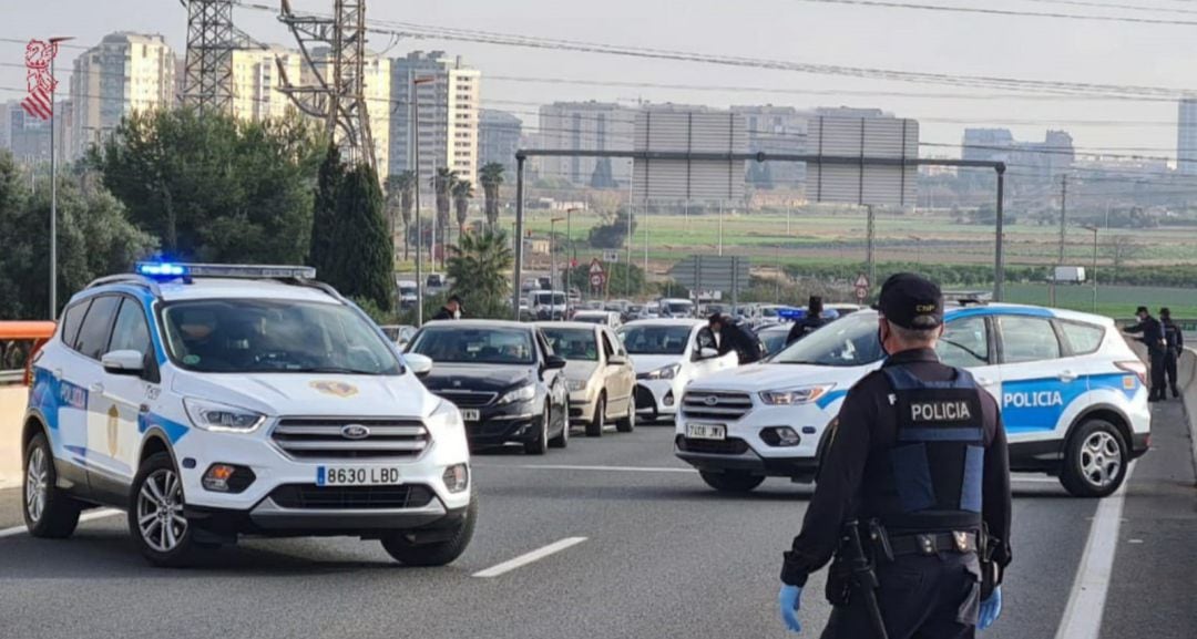 Control de la Policía en carretera