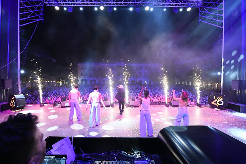 Abraham Mateo en LOS40 Murcia Pop