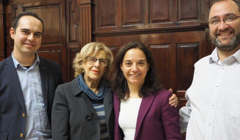 Las dos alcaldesas durante su encuentro