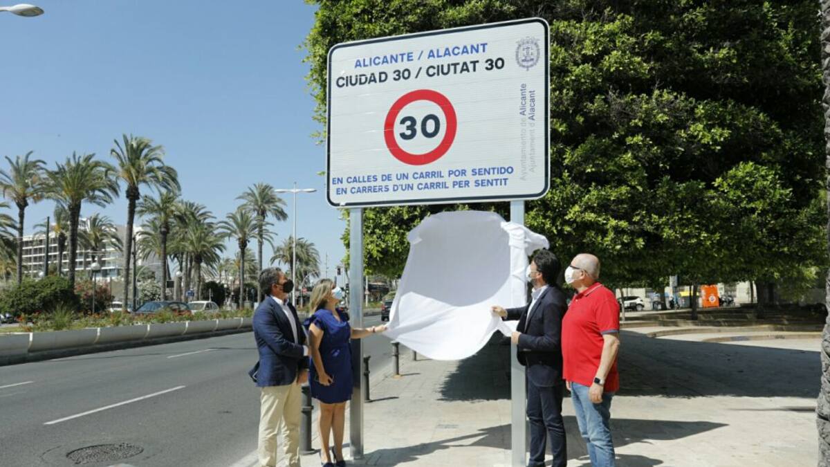Alicante ya es 'Ciudad 30'