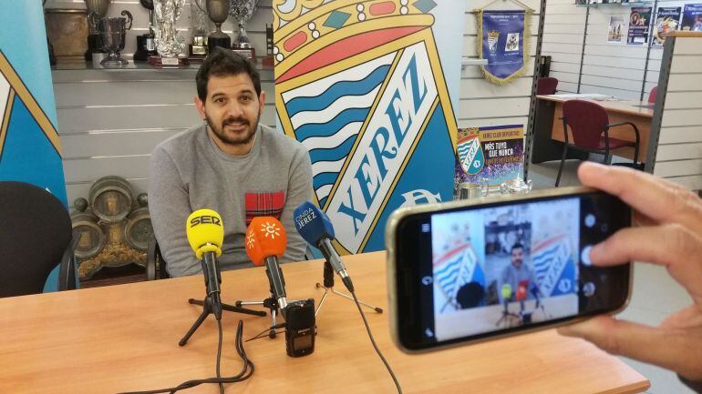 José María Barragán durante una rueda de prensa 