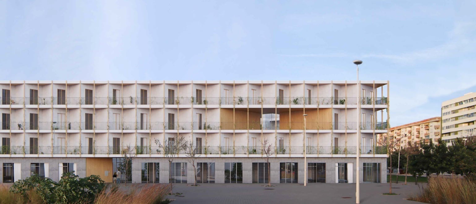 Infografía del proyecto en el Palau de Justícia.