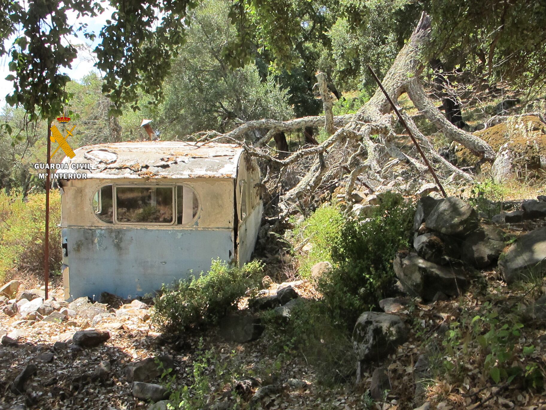 Una de las construcciones ilegales investigadas en Málaga