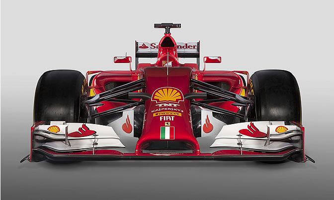 El F14 T, coche de Ferrari del Mundial 2014