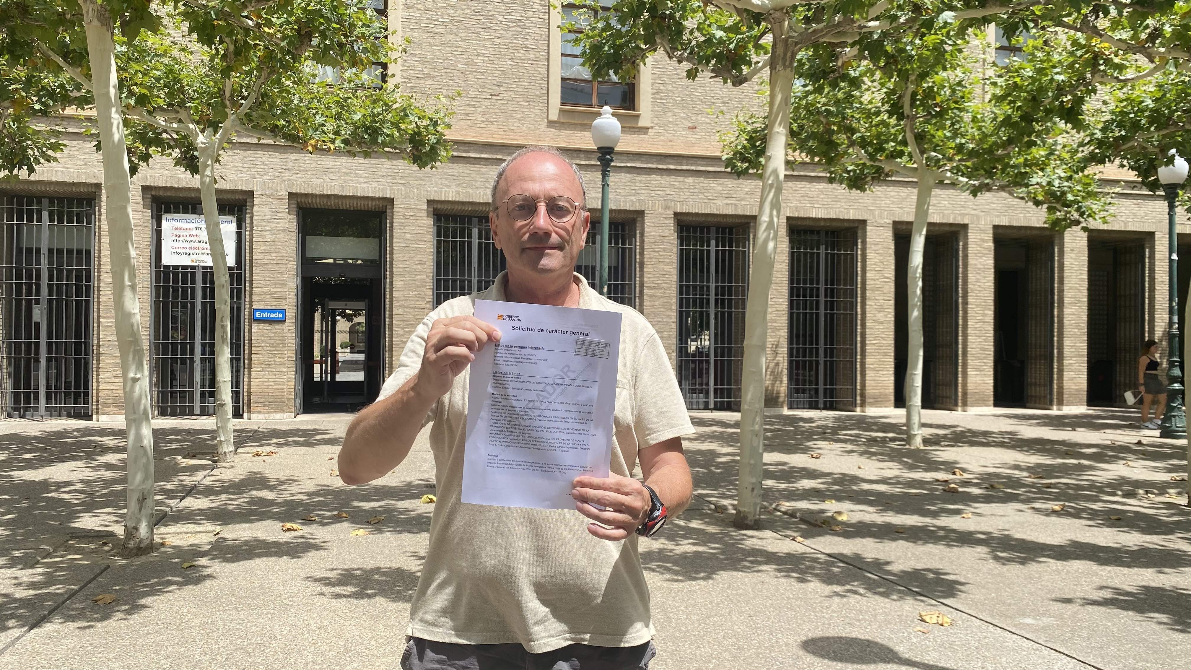 Fernando Lozano, candidato al Congreso por Huesca