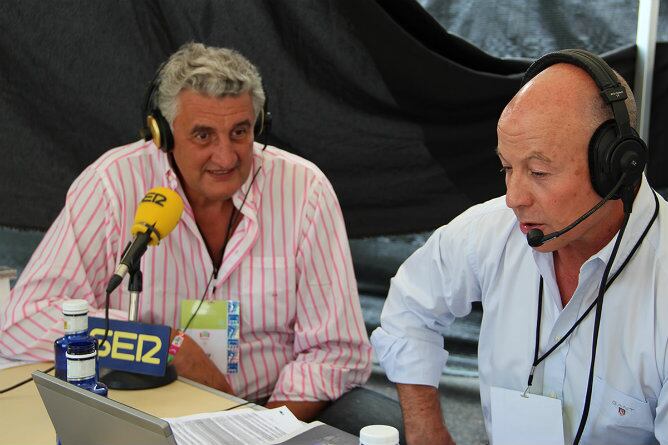 Fernando Romay, junto a Juan Antonio Corbalan, en una entrevista en Ser Madrid el pasado mes de mayo