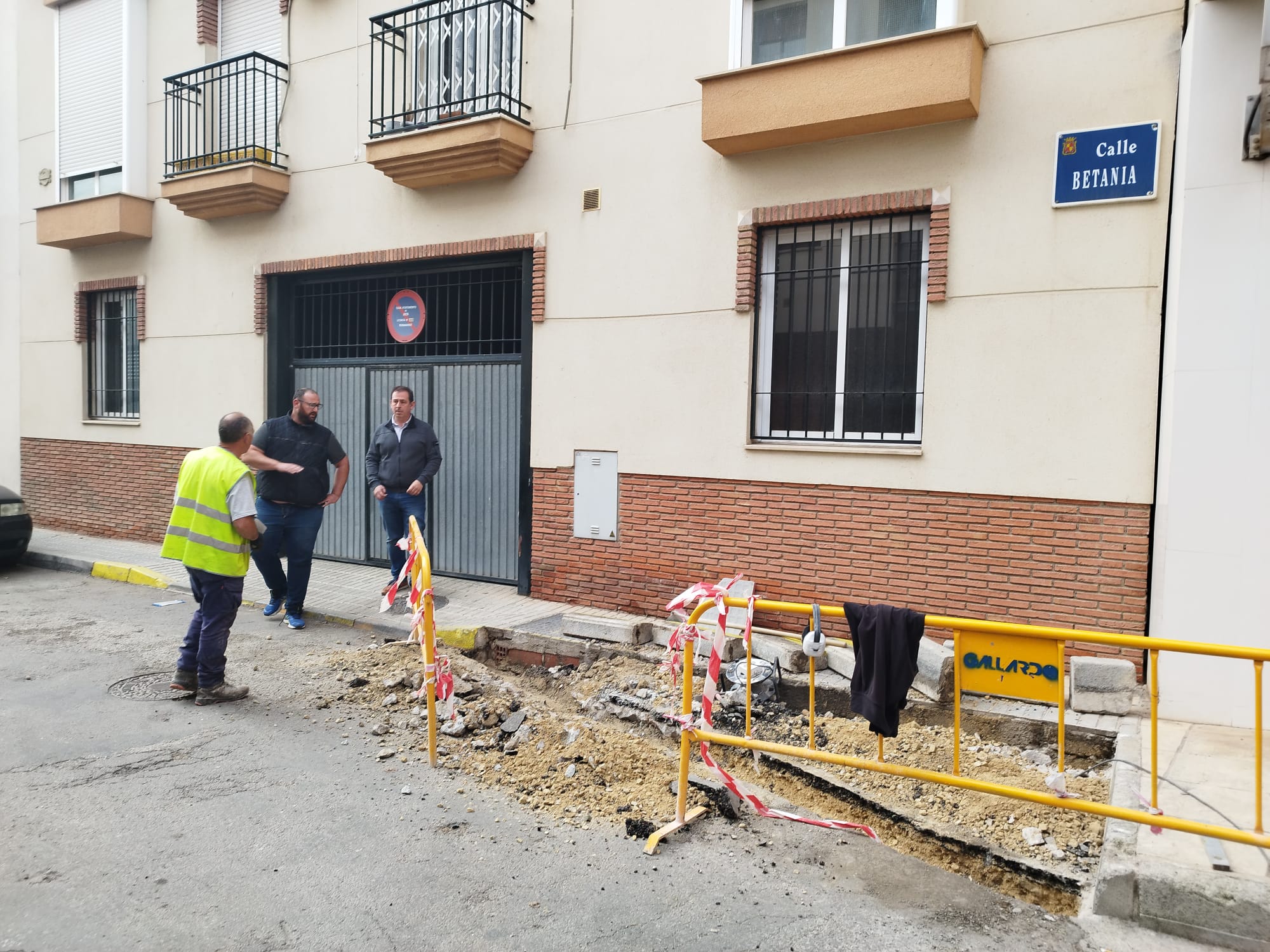 Intervención en la Calle Betania de Jaén.