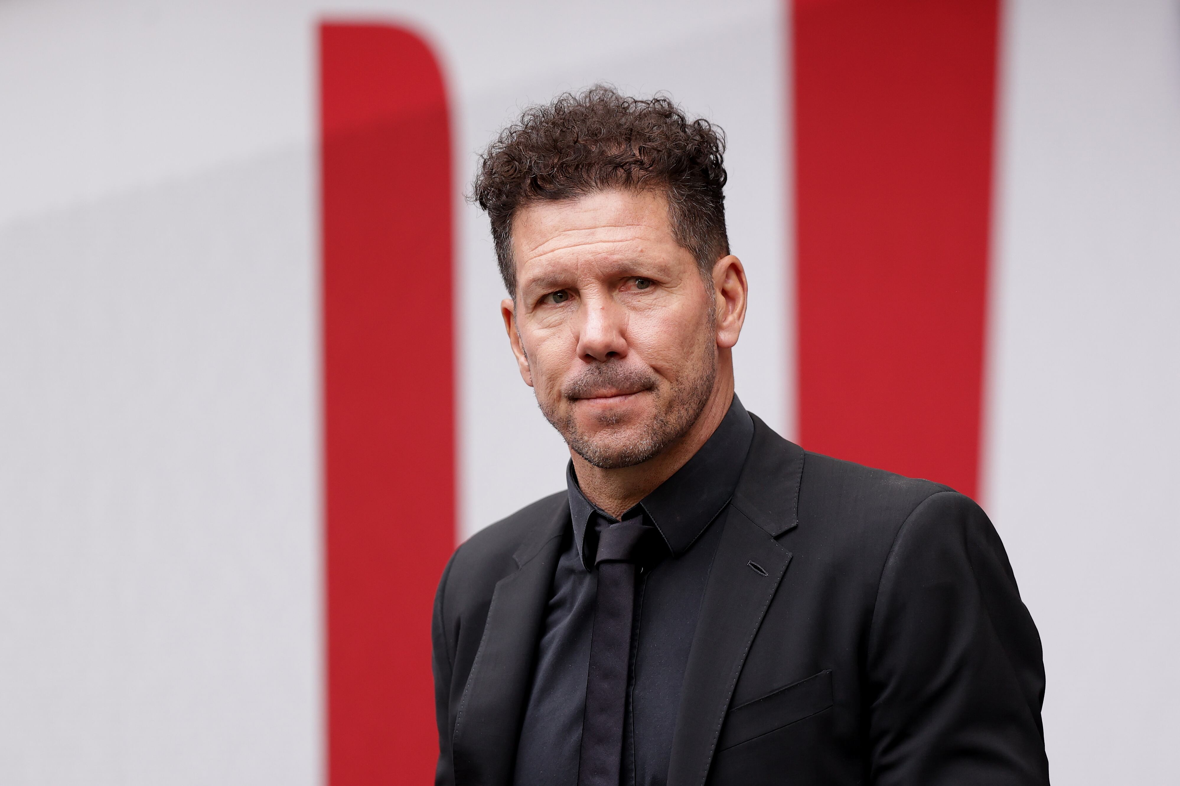 Simeone, durante el partido ante Osasuna.