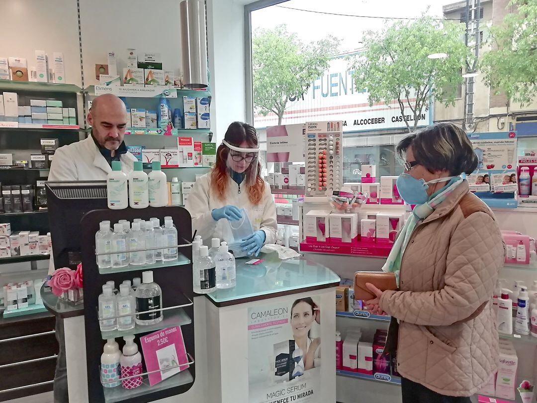Farmacia de Castelló con medidas de higiene y seguridad. 