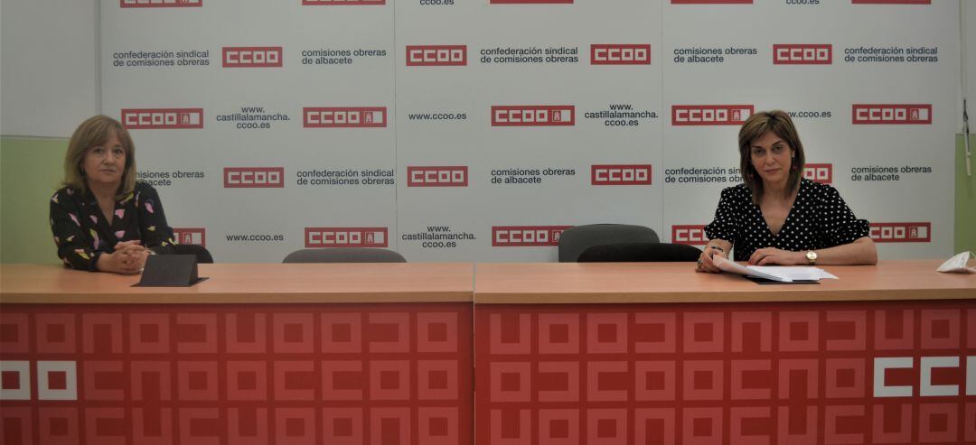 La decana de RRLL y la secretaria de CCOO Albacete