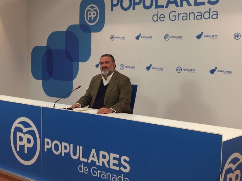 Rueda de prensa de Pablo García, nuevo secretario general del PP de Granada