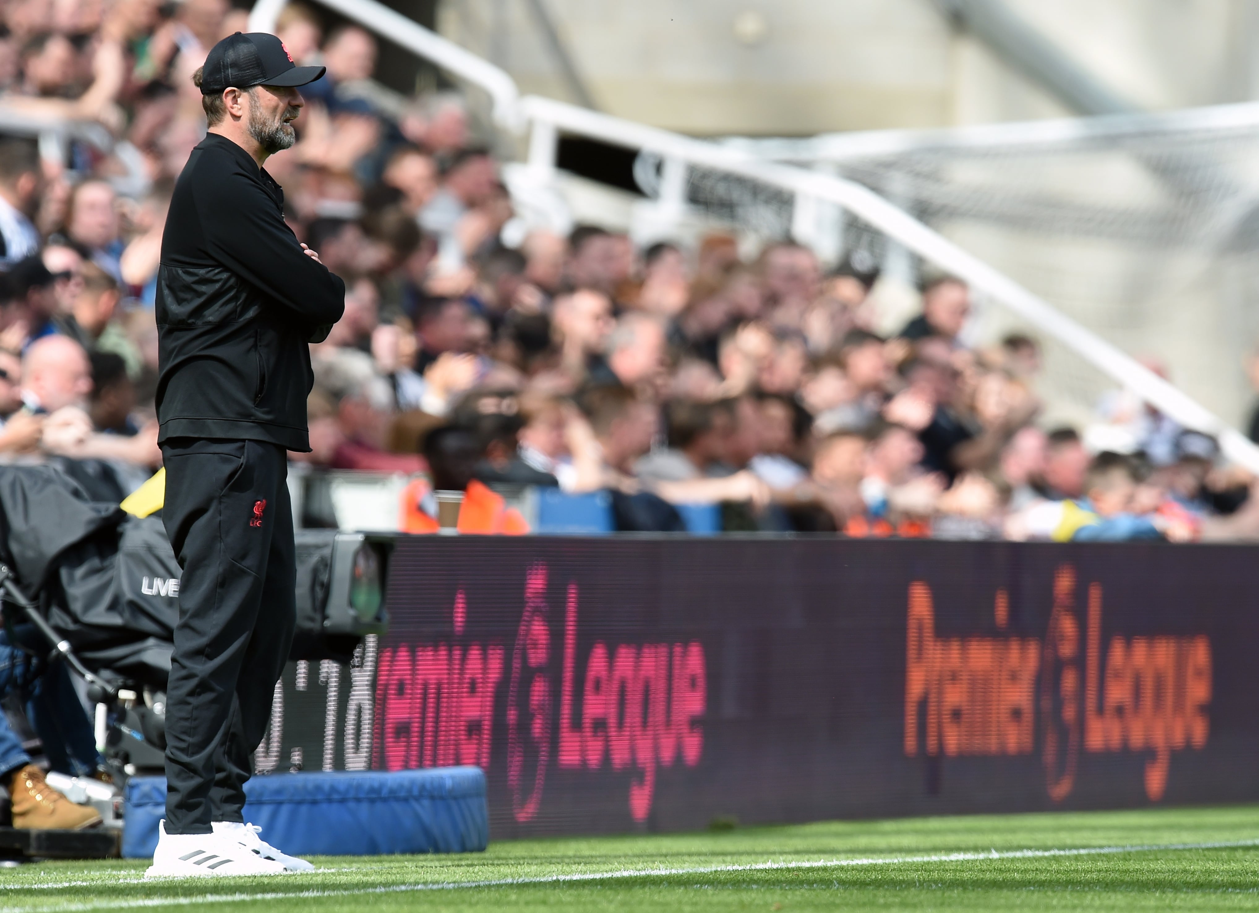 Klopp, durante el Newcastle 0-1 Liverpool