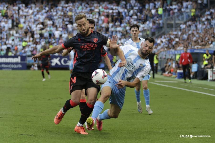 Jorge Pulido se marcó el gol en propia puerta que dio la victoria al Málaga