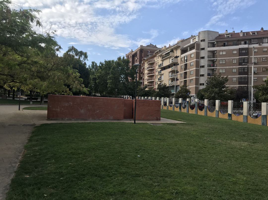 Zona que se convertirá en un parque canino.