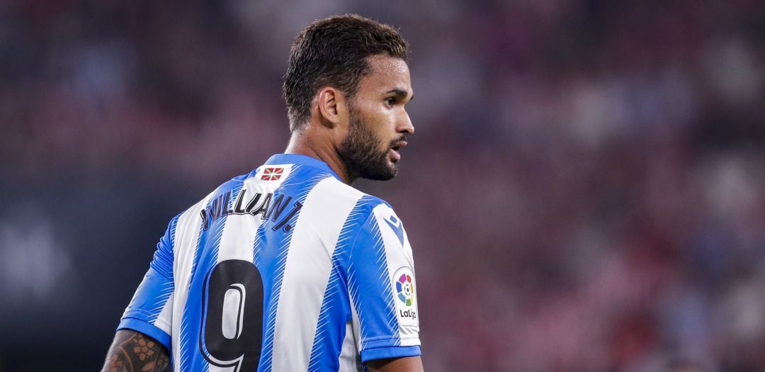 Willian José, durante un partido de la Real Sociedad