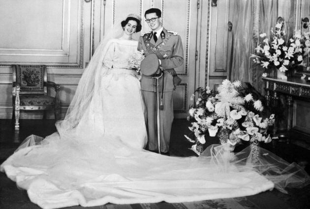 Fabiola y Balduino el día de su boda