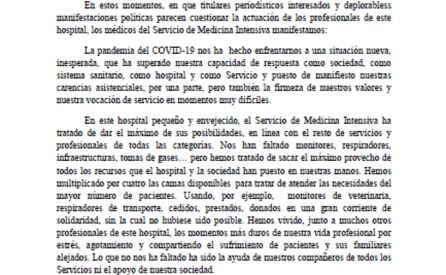 Carta de José Luis Cortés