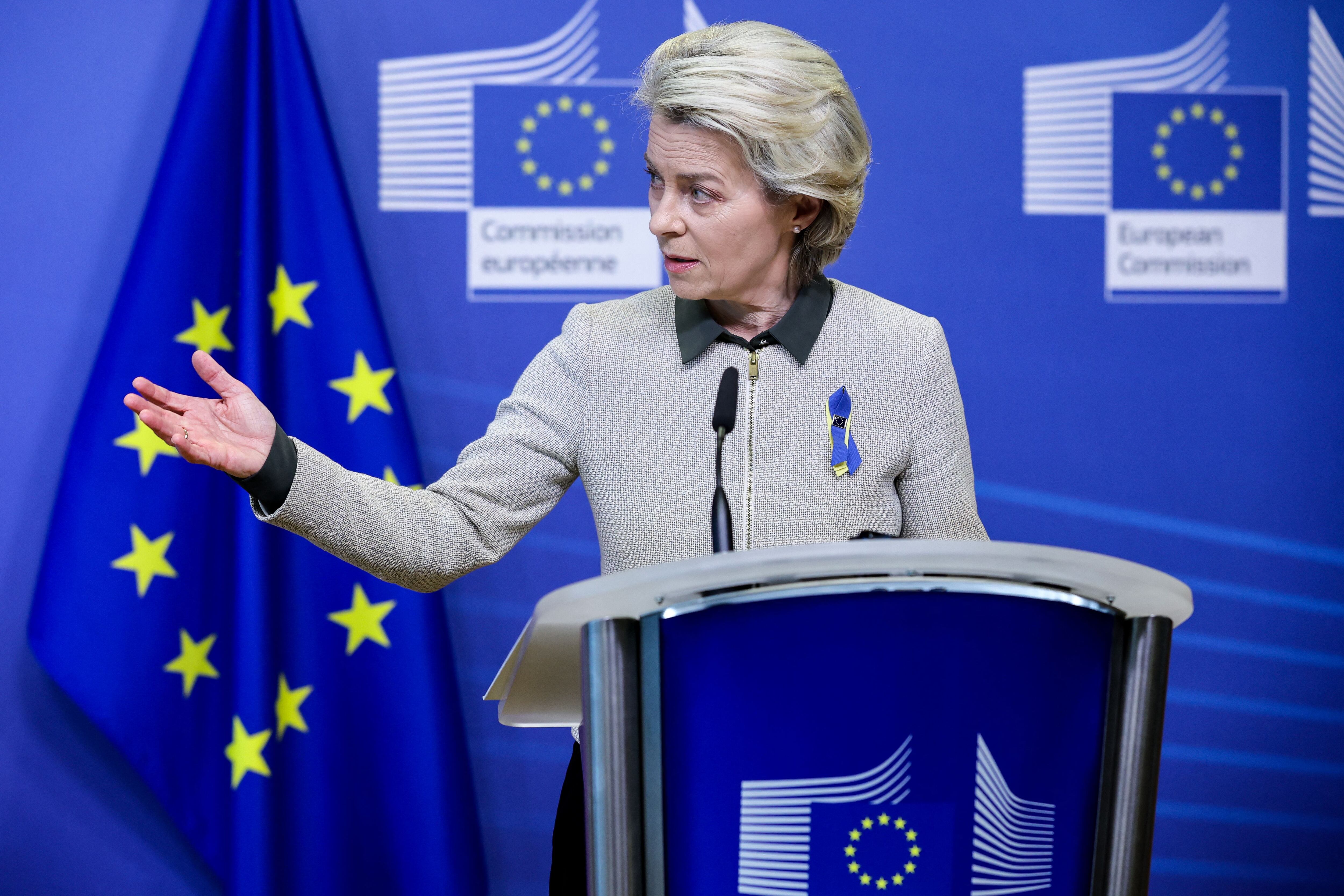 Ursula von der Leyen, presidenta de la Comisión Europea.​