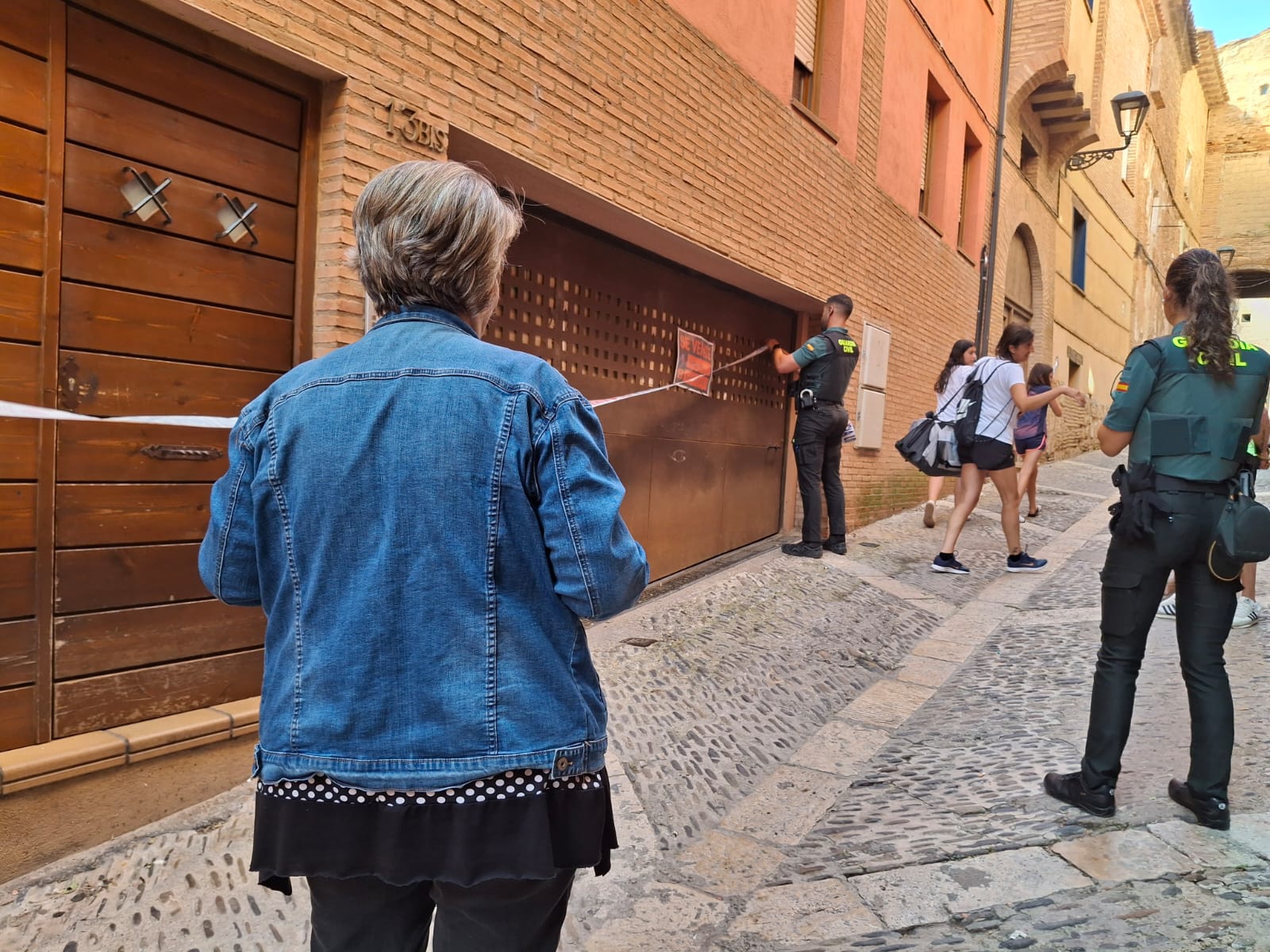 Imagen de un edificio dañado por la DANA de este fin de semana en Tarazona (Zaragoza)
