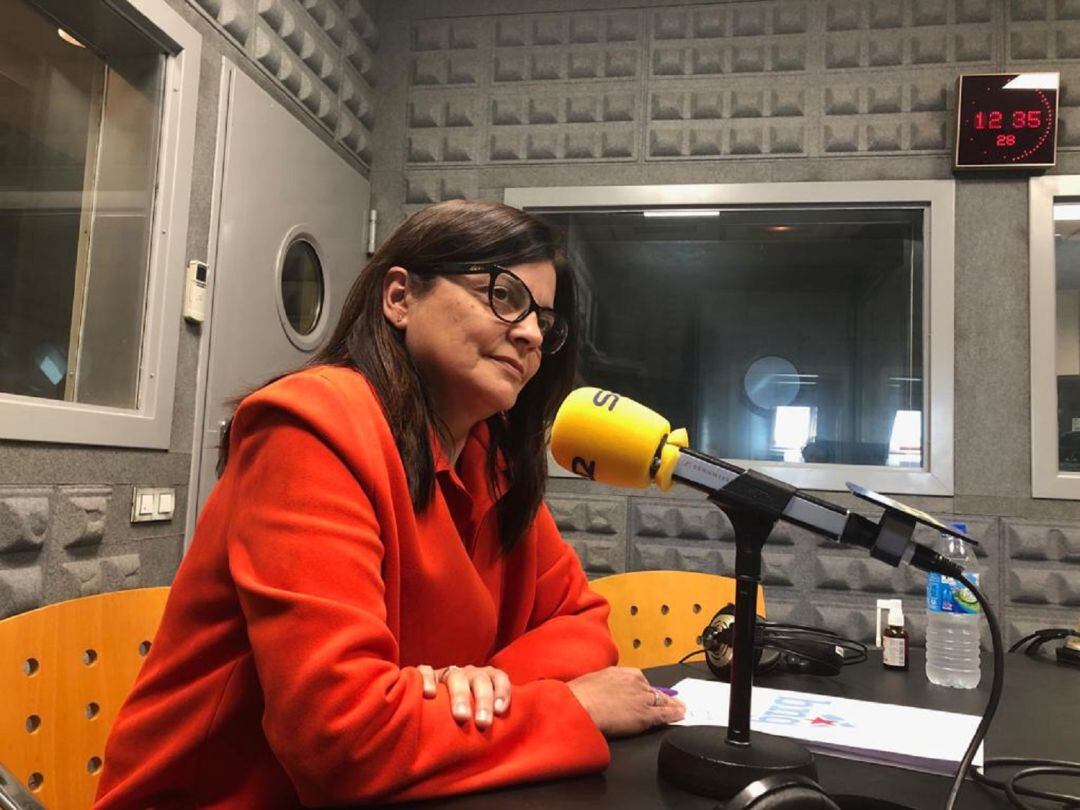 Carme da Silva en los estudios de Hoy por Hoy Vigo