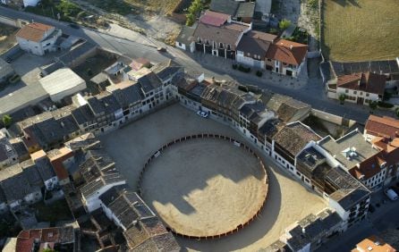 Vista aérea de la Plaza del Coso de Peñafiel