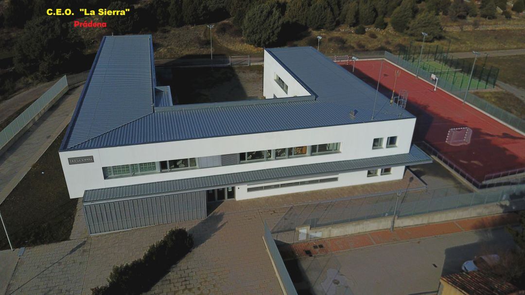 Vista aérea de las instalacione del C.E.O. La Sierra en Prádena