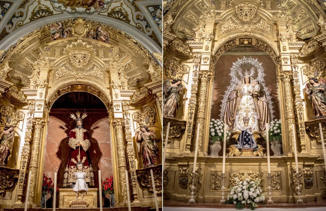 El Señor de la Sentencia y la Virgen del Rosario están de nuevo en sus altares de la Basílica