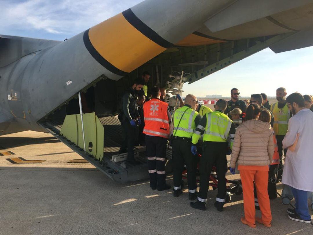 Un momento durante el traslado