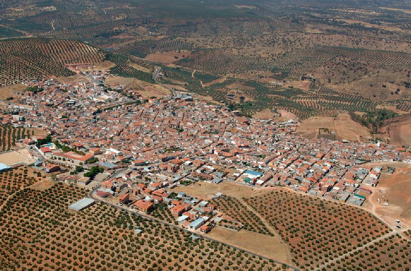 Vista aérea de Navas de San Juan.