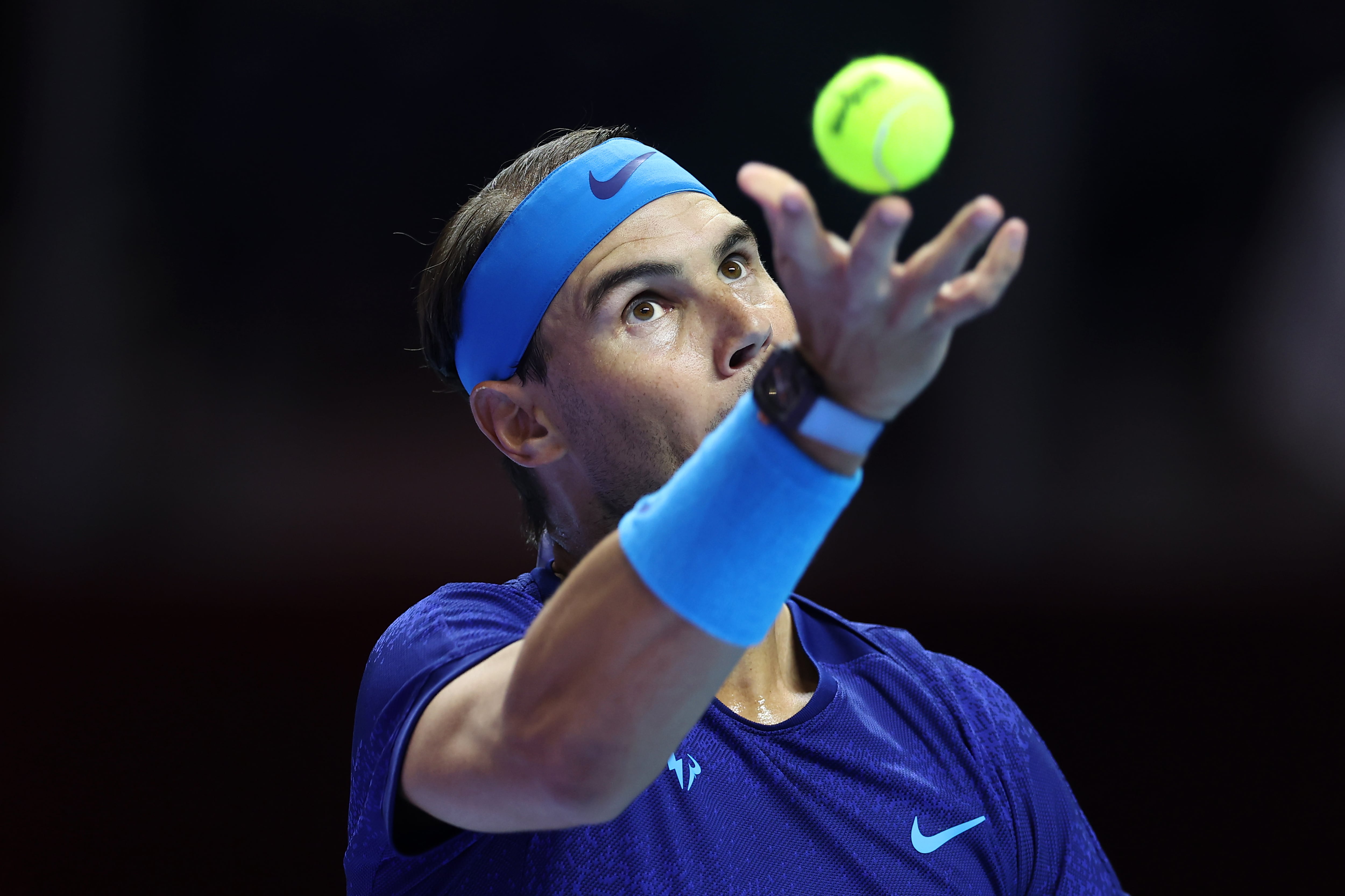 Rafa Nadal, durante las semifinales del &#039;Six Kings Slam&#039;