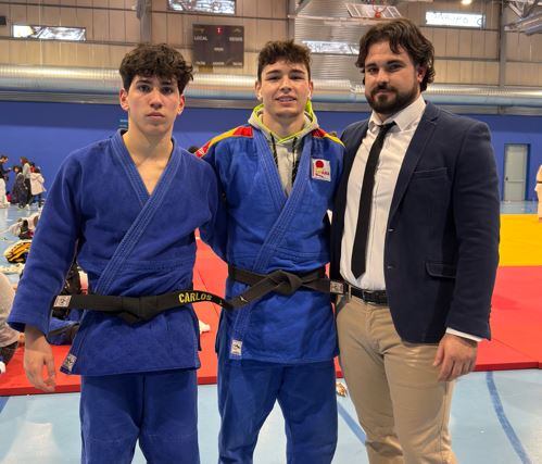 Carlos Martín y Eduardo Miranda del Club Judo Huesca