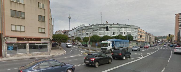 Cruce de la nacional Vl en Oleiros